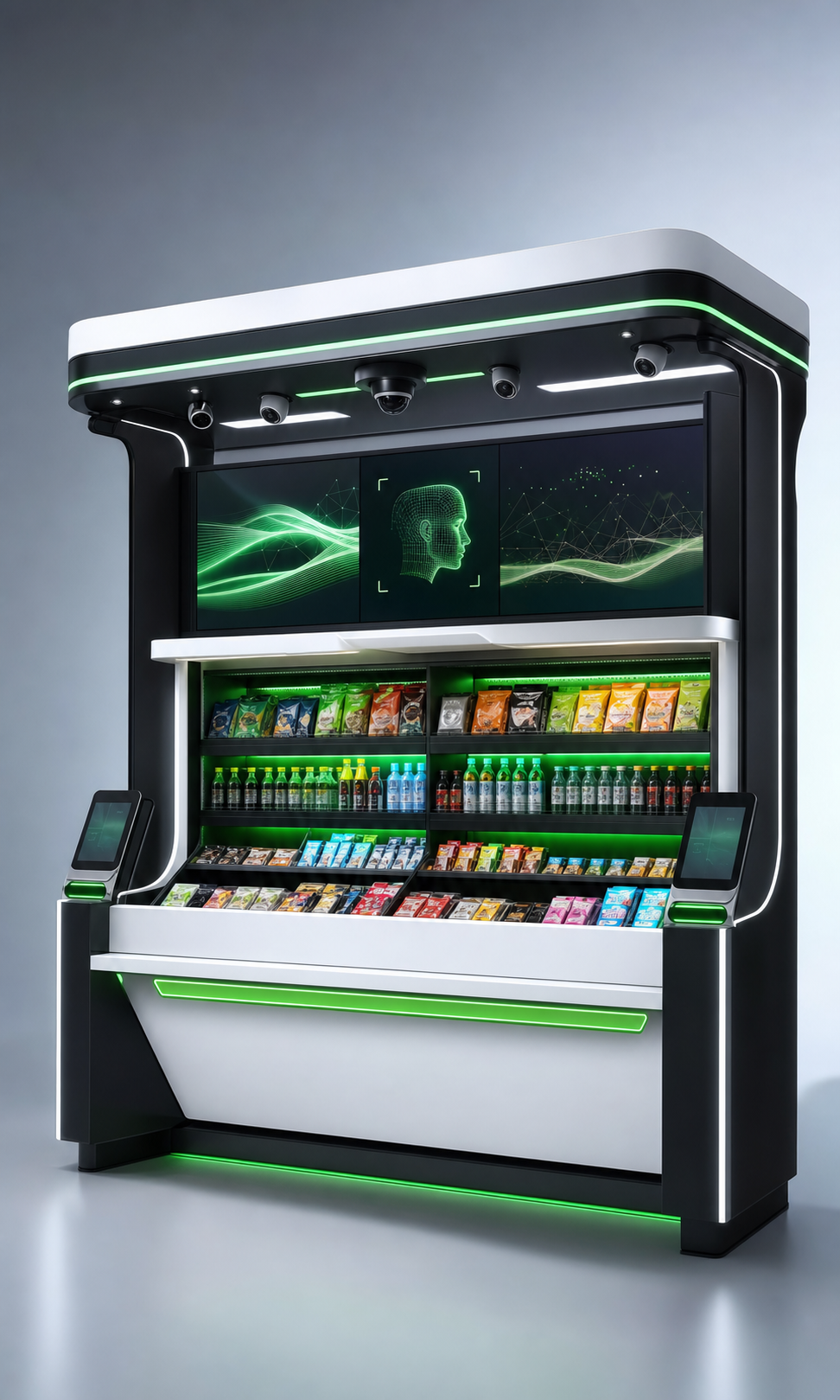 PowerWyze AI Vendor Booth — self-service AI-powered vendor stall for trade shows and brand activations