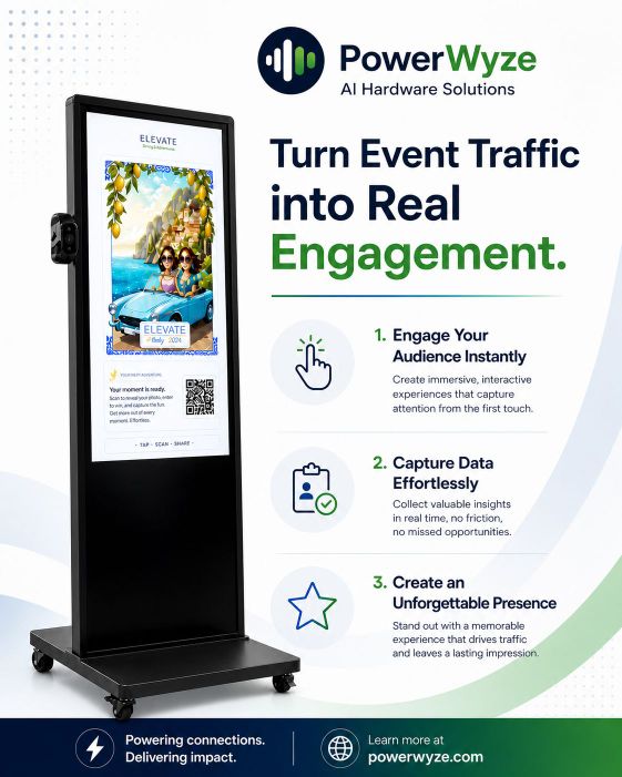 PowerWyze RoboKiosk: turn event traffic into real engagement